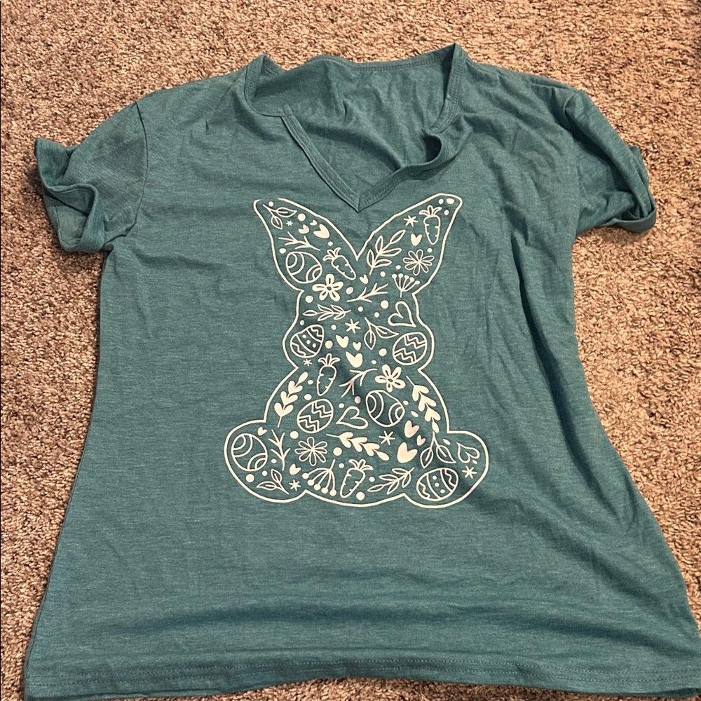 Teal Graphic Short Sleeve Tee